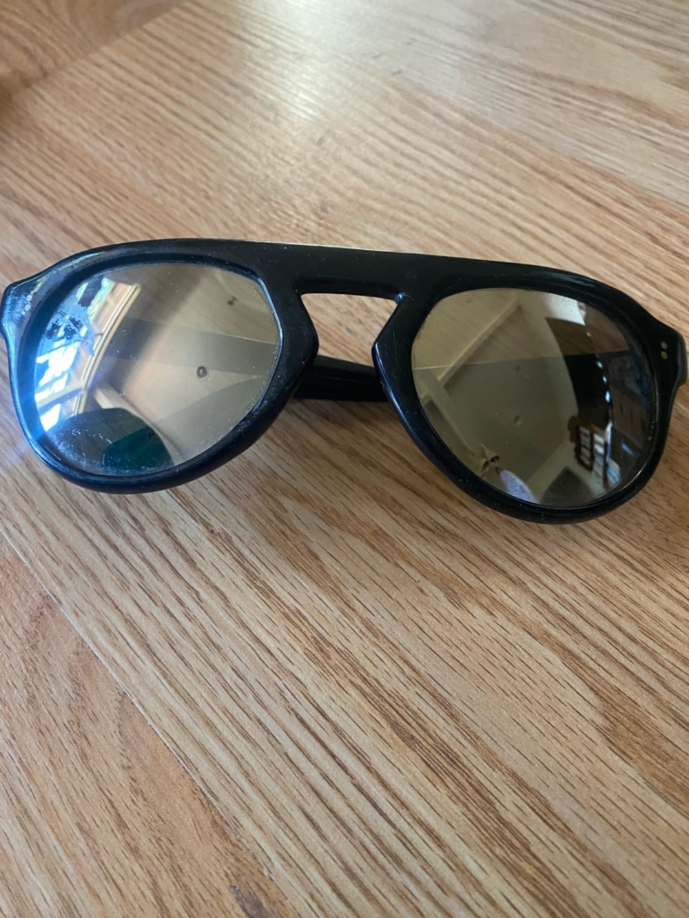 Three Black Aviator Sunglasses with Brown/Amber Lenses - Picture 3 of 16